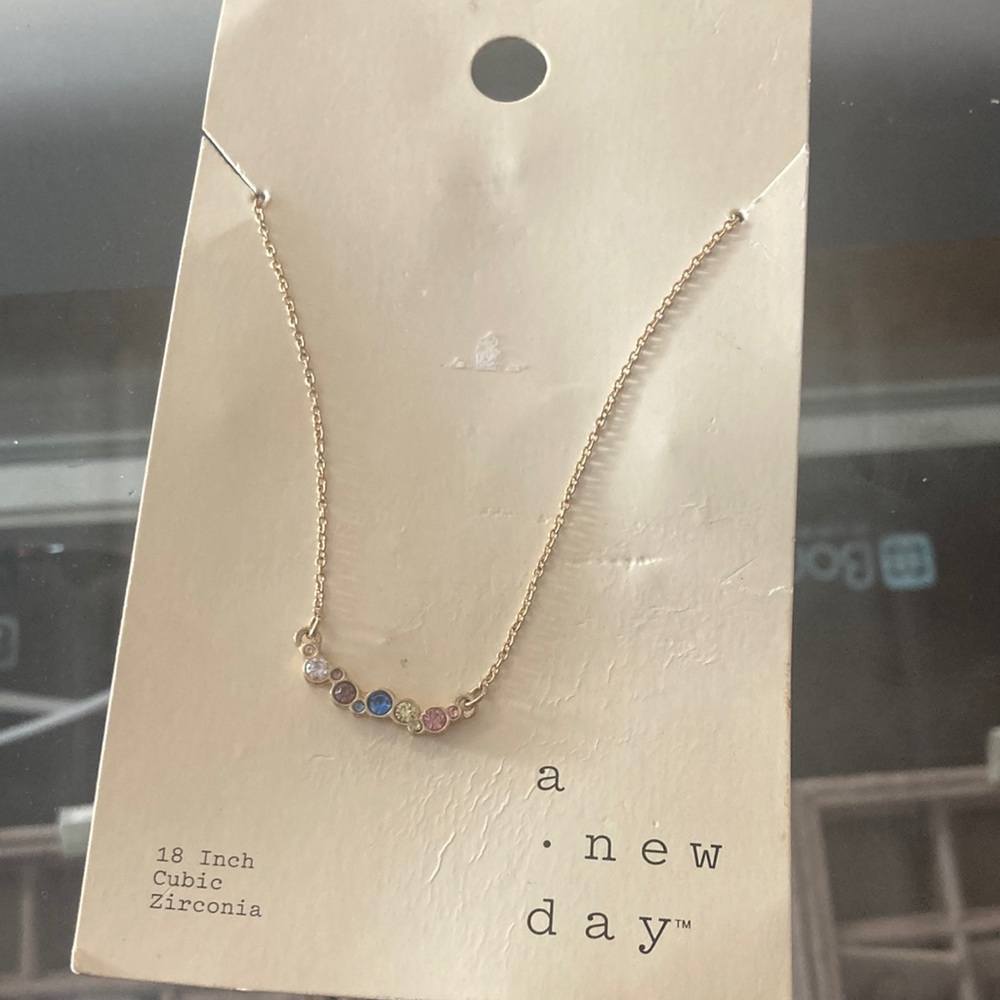 A new day 18 inch cubic zirconia necklace